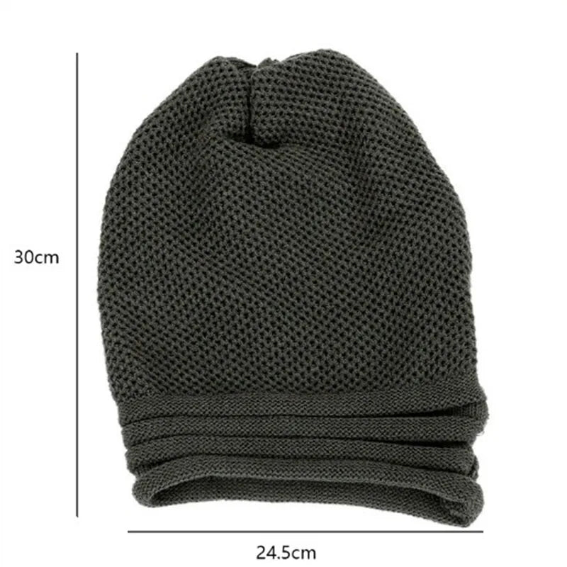 Winter Baggy Slouchy Beanie Hat Wool Knitted Warm Cap For Men Women Oversized