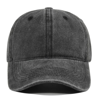 Retro Washed Cotton Baseball Cap Men Women