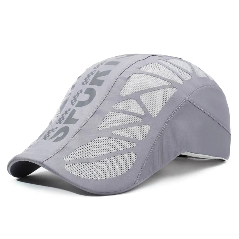 Summer New Arrival SPORT Letter Front Panel Cap For Men Breathable Sun Hat Outdoor UV Protection Baseball Cap