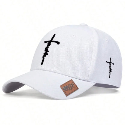 Unisex Letter Cross Embroidery Baseball Caps