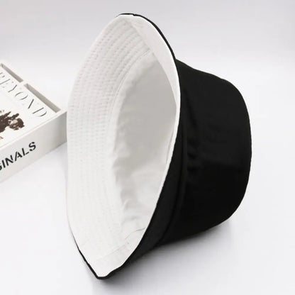 Double-Sided Foldable Bucket Hat Summer Sun Hat Visor Fisherman Cap for Men Women
