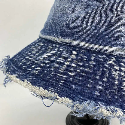 Women Fashion Retro Denim Washed Fisherman Cap