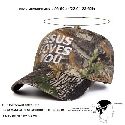 Unisex Jesus Loves YouU Embroidery Baseball Caps Spring and Autumn