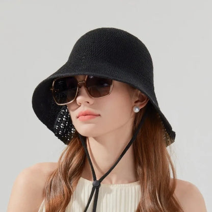 Fashion Breathable Sun Hat Small Shawl UV Protection Fisherman Hat