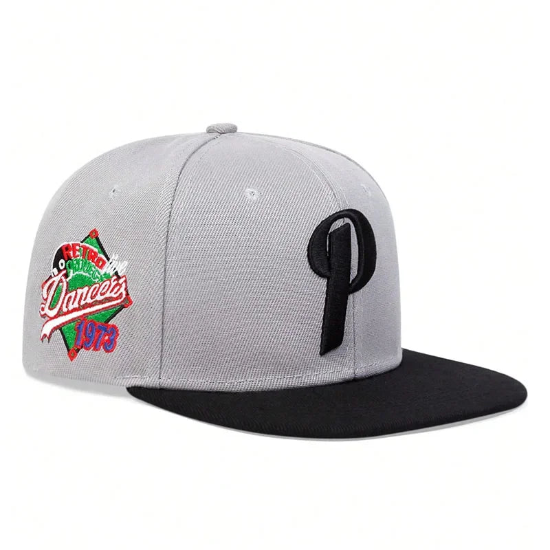Unisex P Letter Embroidery Hip-hop Hats