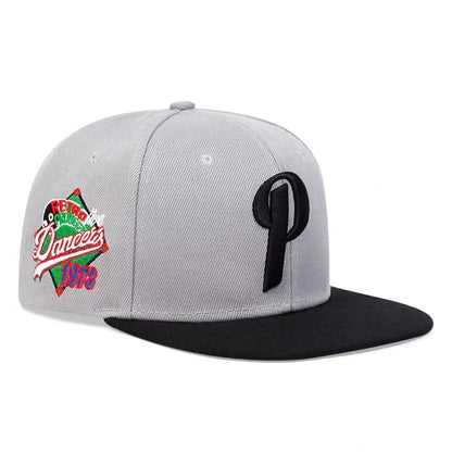 Unisex P Letter Embroidery Hip-hop Hats