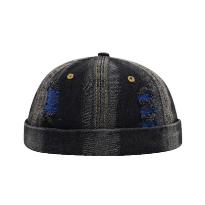Broken Hole Landlord Hats Men's Street Hip-Hop Hats