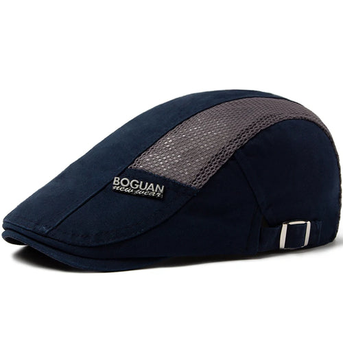Mesh Cap Beret For Men Fashion Letter Label Berets Summer Cotton