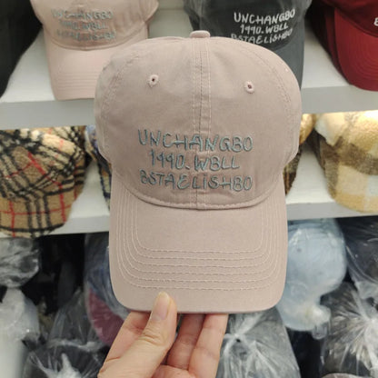 Unisex Korean Quick Drying Embroidered Letters Baseball Hats