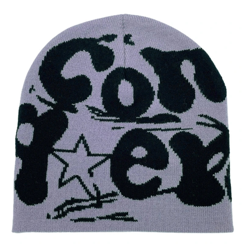 Y2k Beanie Hat Slouchy Beanie Vintage Beanie Warm Beanie