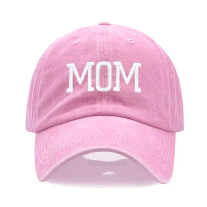 DAD MOM Embroidery Pure Cotton Baseball Cap Fashion Sport Golf Caps Sun Hat