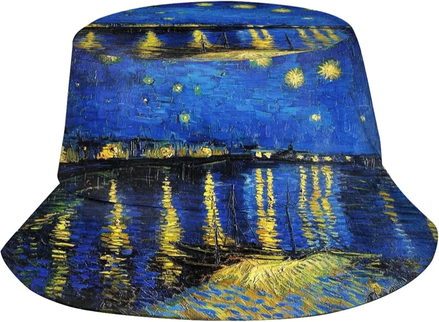Irises 2 Van Gogh Bucket Hats for Women Men Fashion Summer Fisherman Cap