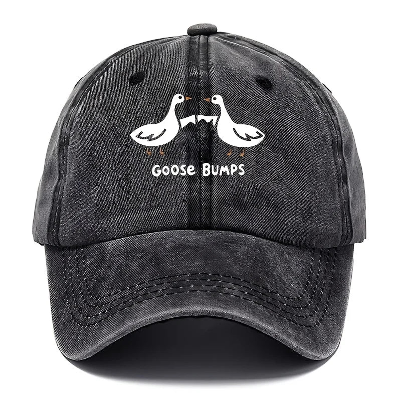 Retro Goose Print Baseball Cap for Men's Sports Hat