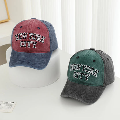 Pure Cotton Multi Color Embroidered Letter Soft Brimmed Baseball Cap For Outdoor Leisure and Sun Protection Beanie Cap
