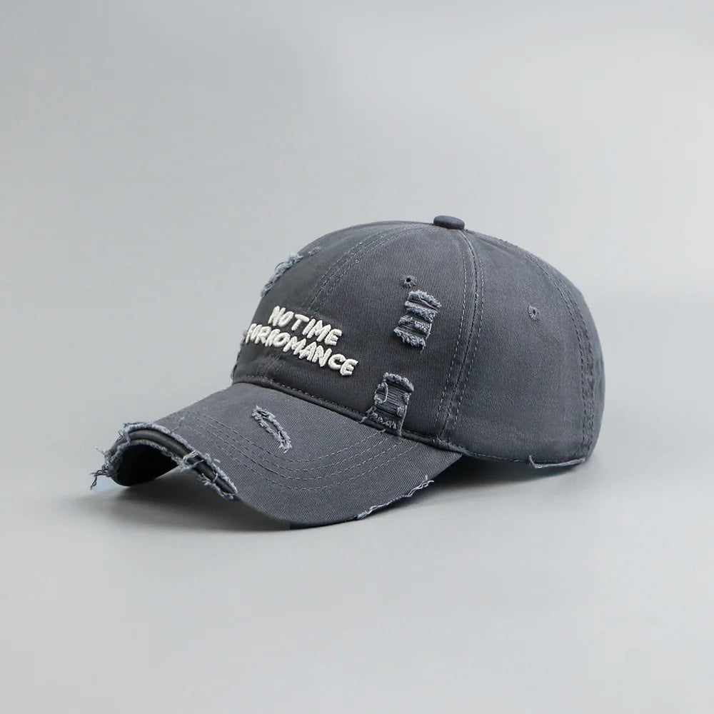 Distressed Baseball Cap Retro Adjustable Unisex Dad Hat