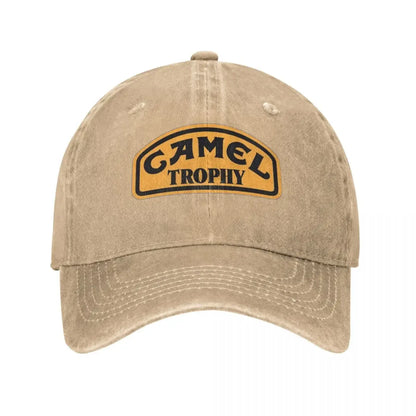 Camel Trophy Classic Logo Unisex Style Baseball Caps Distressed Washed Caps Hat