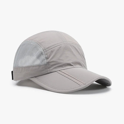 1pc Summer Foldable Sunshade Mesh Baseball Cap for Men