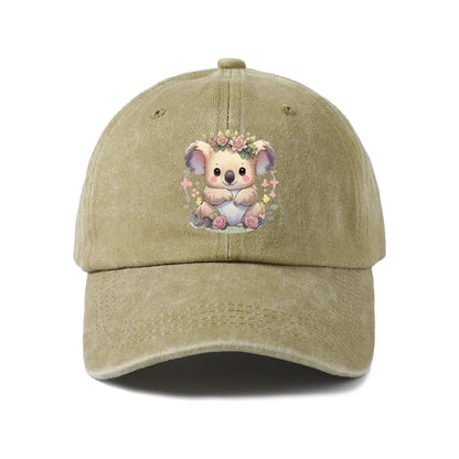 Cute Cartoon Animal Character Baseball Cap Vintage Washed Adjustable Unisex Dad Hat Everyday Gift
