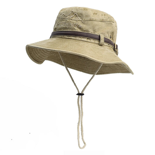 Washed Cotton Bucket Hats Spring Summer Men Women