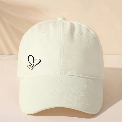 1 Piece of Love-themed Printed Baseball Cap A Fashionable Hat Suitable for Both Men and Women