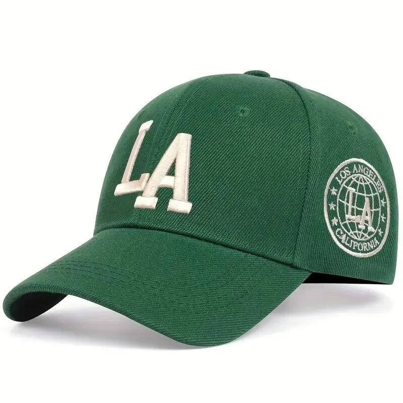 Unisex LA Letter Embroidery Baseball Caps Spring and Autumn