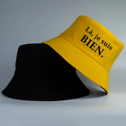 France Print Bob Reversible Bucket Hats Men Women