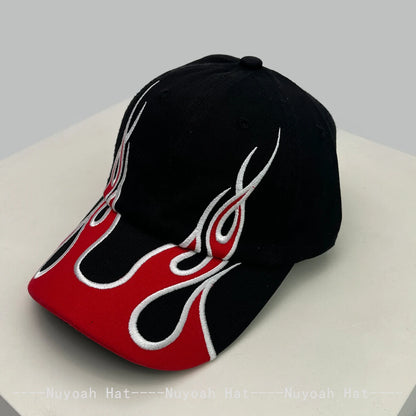 Flame Double-Edged Blade Baseball Hats