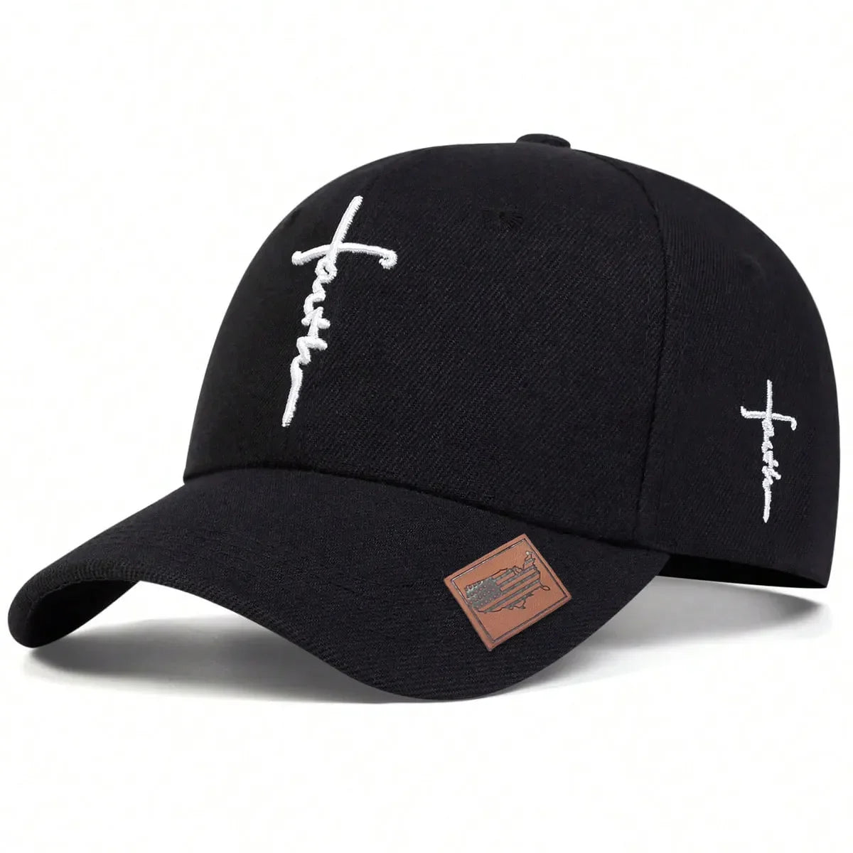 Unisex Letter Cross Embroidery Baseball Caps