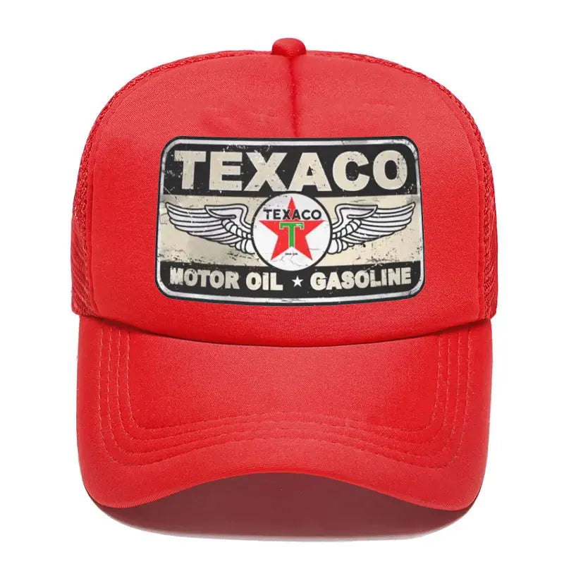 Punk Unisex Vintage Texaco Sign Baseball Cap for Men Women