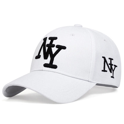 Unisex NY Letter Embroidery Baseball Caps Spring Autumn