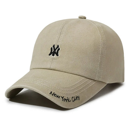New Unisex Letter Embroidery Hole Denim Baseball Caps