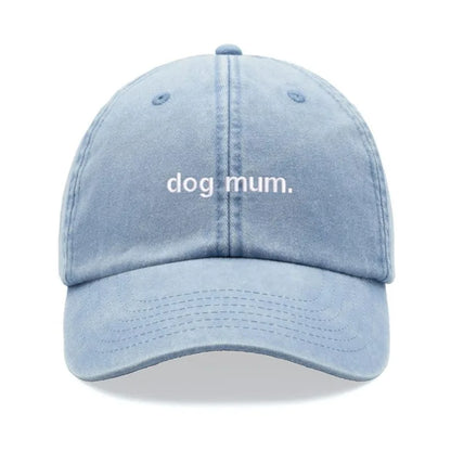 1pc "dog Mum. " Vintage Washed Kanye Baseball Cap for Women