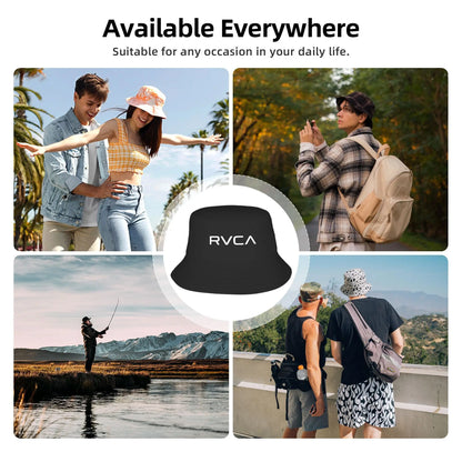 RVCA Design Bucket Hat Panama Bob Hats Outdoor Fashion Reversible