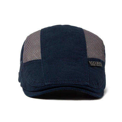 Mesh Cap Beret For Men Fashion Letter Label Berets Summer Cotton