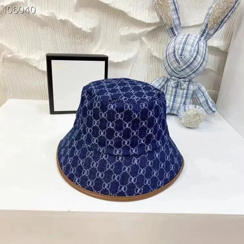 2025 New Unisex Printed Washed Denim Fisherman Hat