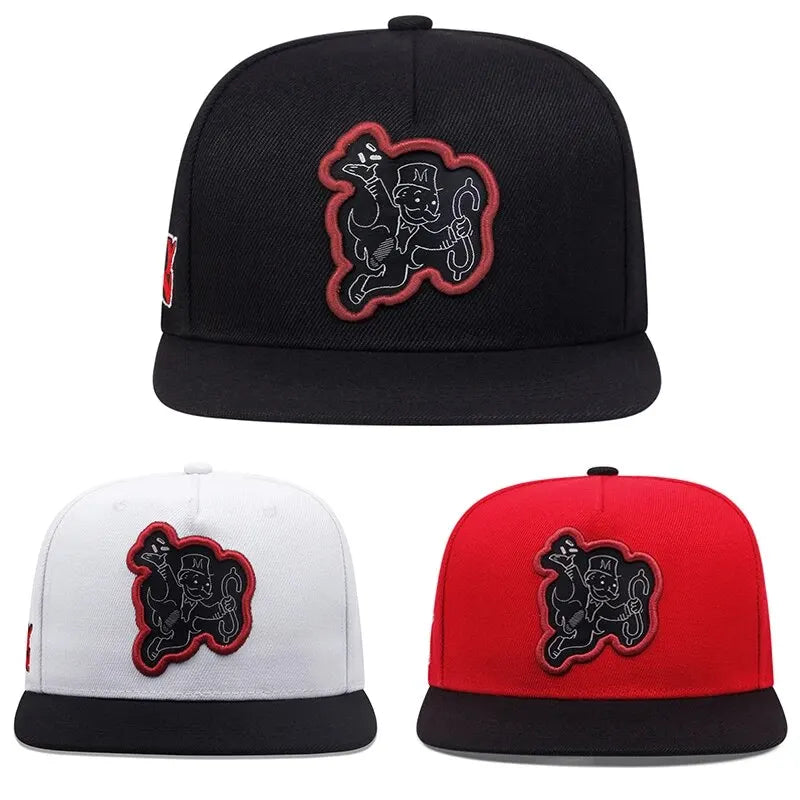 Snapback Hip Hop Hats Fashion Characte Embroidered Baseball Cap Men