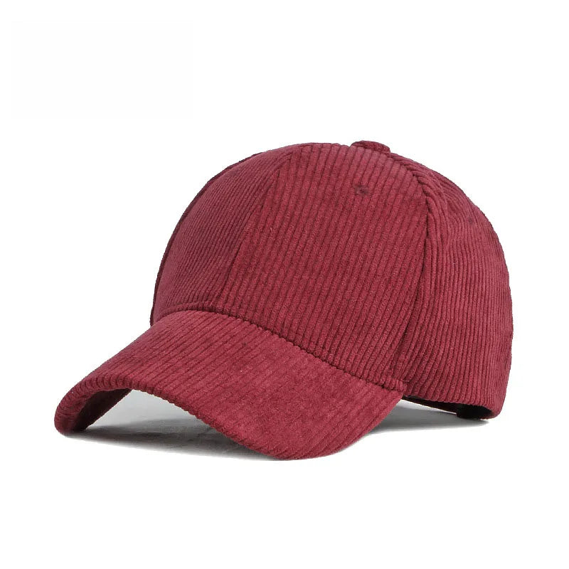 Fashion False Suede Baseball Caps For Men Women Autumn Winter