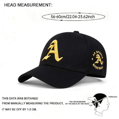 Personalized Creative Hip Hop Hat Gothic A-line Embroidered Baseball Hat