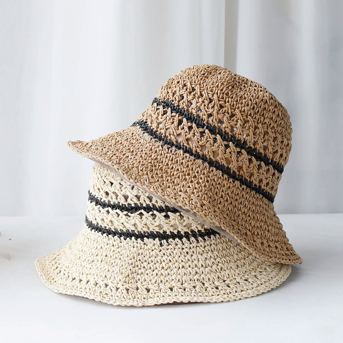 2024 Women Straw Hats Crochet Hat Bucket Hat