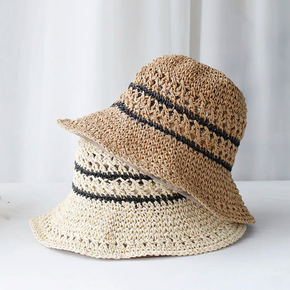 2024 Women Straw Hats Crochet Hat Bucket Hat