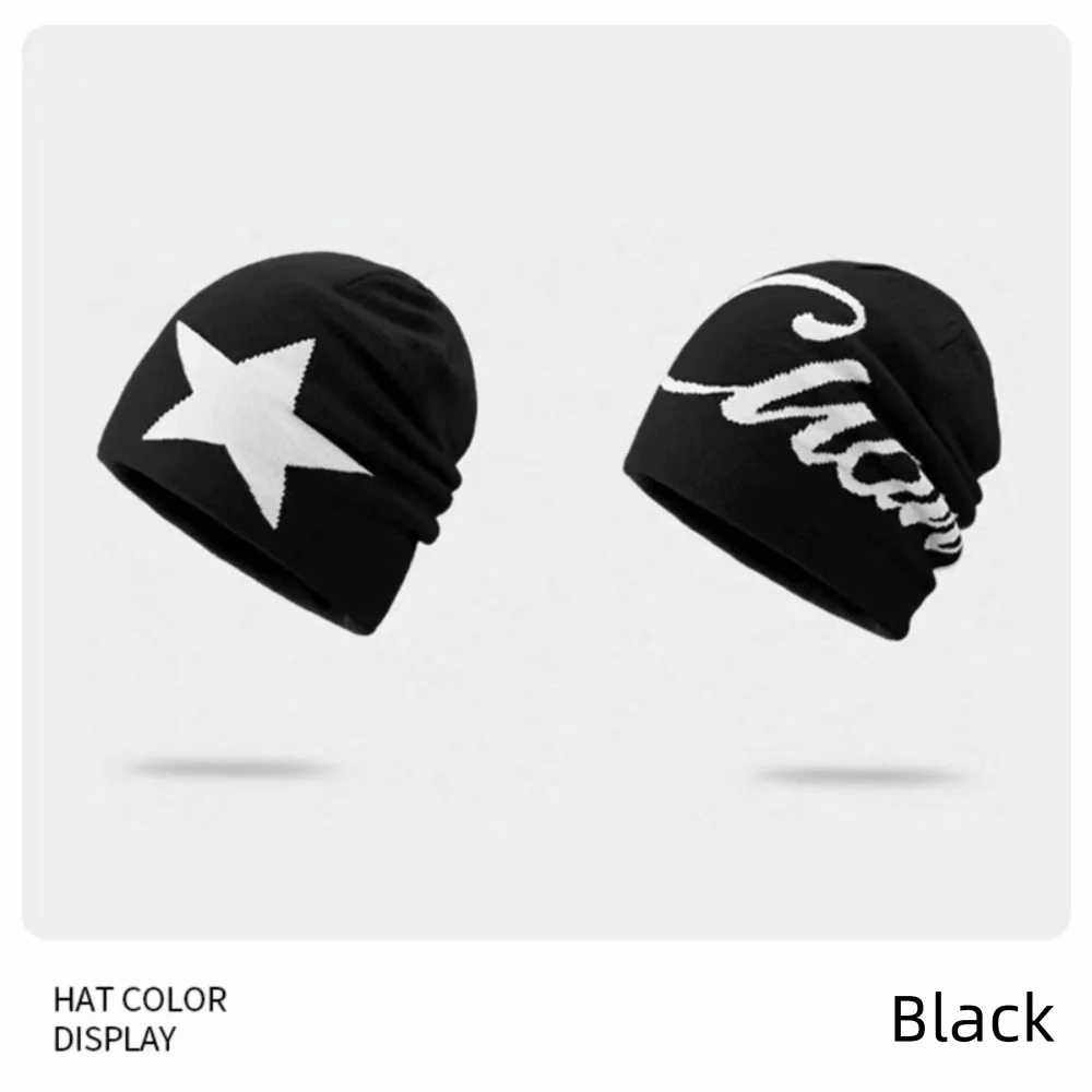 Hip Hop Letter Knitting Cap Hat Y2k Cold Cap Outdoor