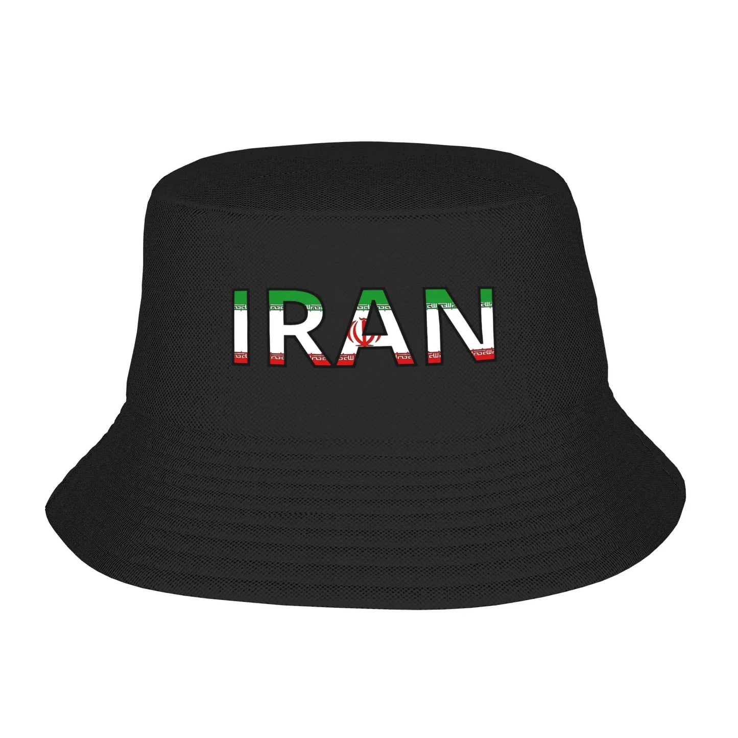 Iran Country Badge Iran Flag Bucket Hat  Street Style Fisherman Caps For Men Women Funny