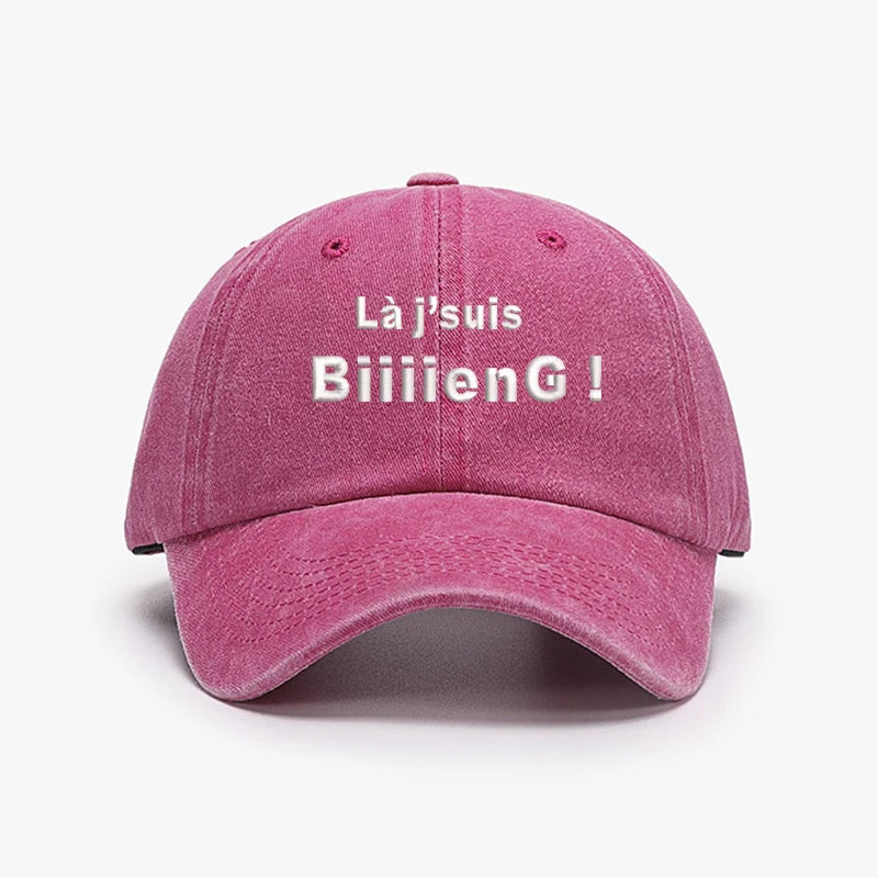 Fashion Brand Embroidery France Biiiieng Soft Men Baseball Caps