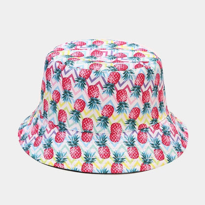 Creative Printed Fruit Pattern Bucket Cap