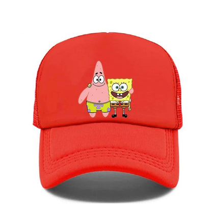 Fashion Cute SpongeBobs Print Baseball Cap Cartoon Men Women Summer