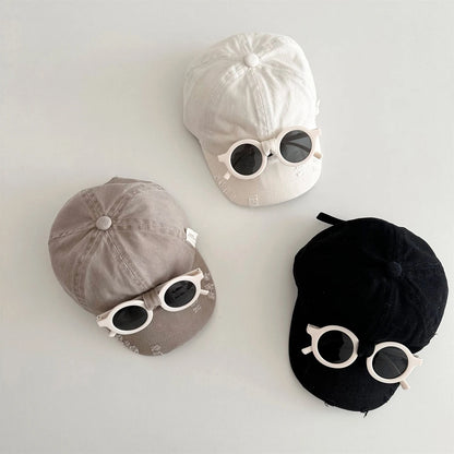 2026 New Spring Kids Baseball Cap Minimalist 3 Colors Children Peaked Cap