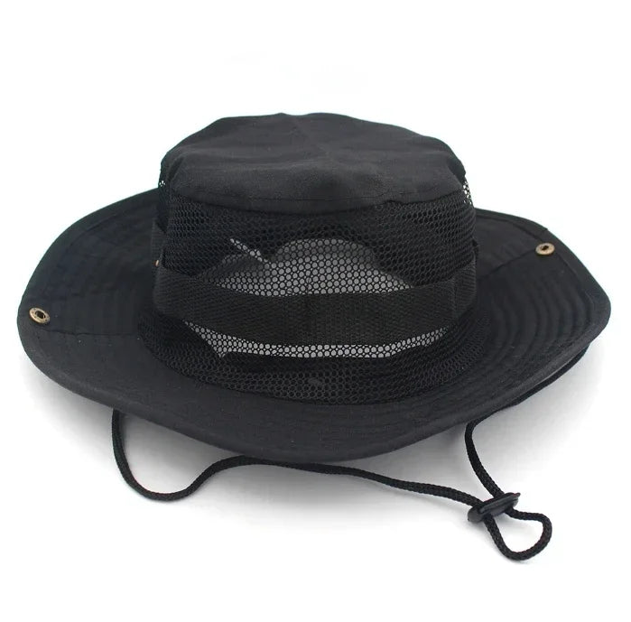 Men & Women Sun Hat Camouflage Cap Outdoor Sports Sun Bucket Cap 60cm