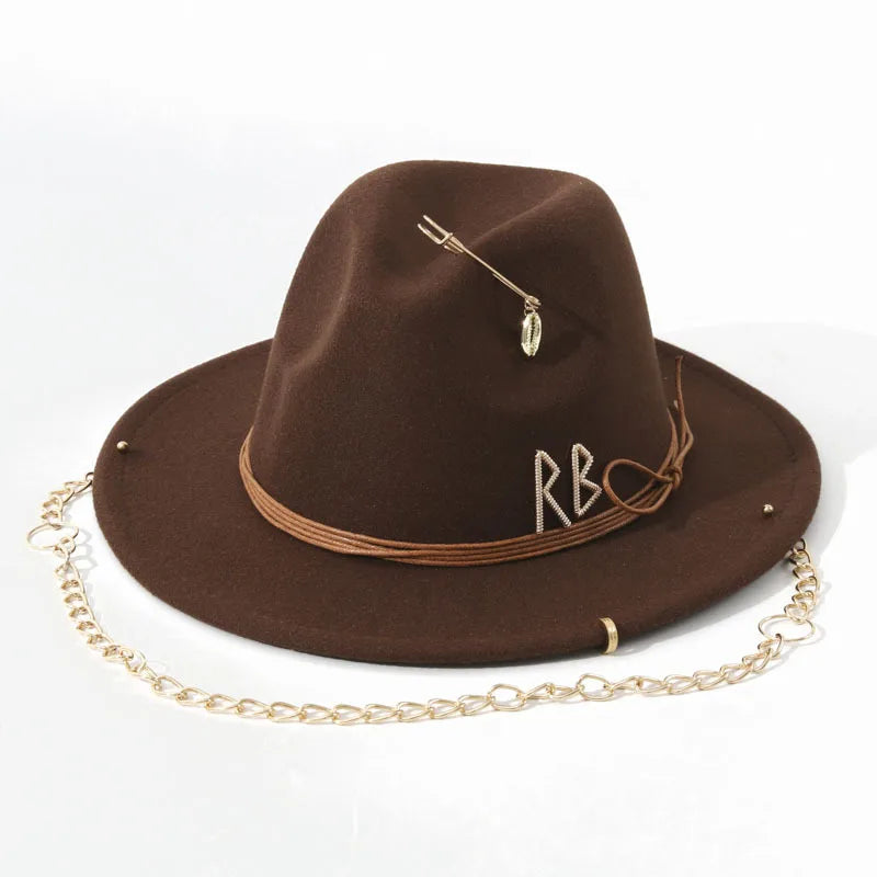 Women Luxury Designer Brand Church Hat