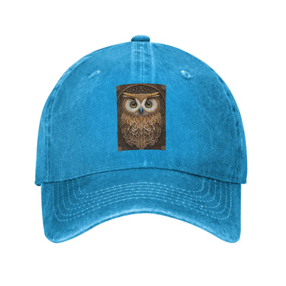 Owl Beliefs Print Baseball Caps Snapback Denim Hats