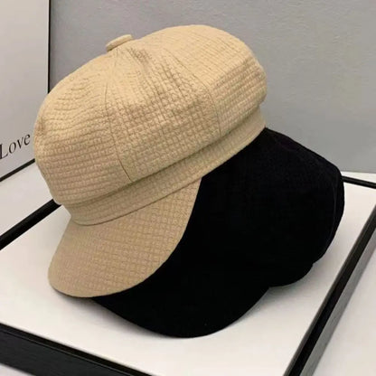 Buckets Hat Vintage Octagonal Women Berets